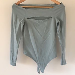 Abercrombie and Fitch | blue body suit with cutout